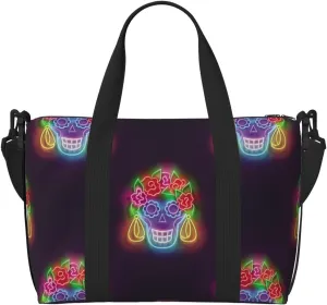 Laptop Tote Bag for Women Work - cool Light Bulb Pattern Gym Bag for Women Men, Crossbody Travel Bags for Women Men Carry On, Weekender Bags for Women Travel