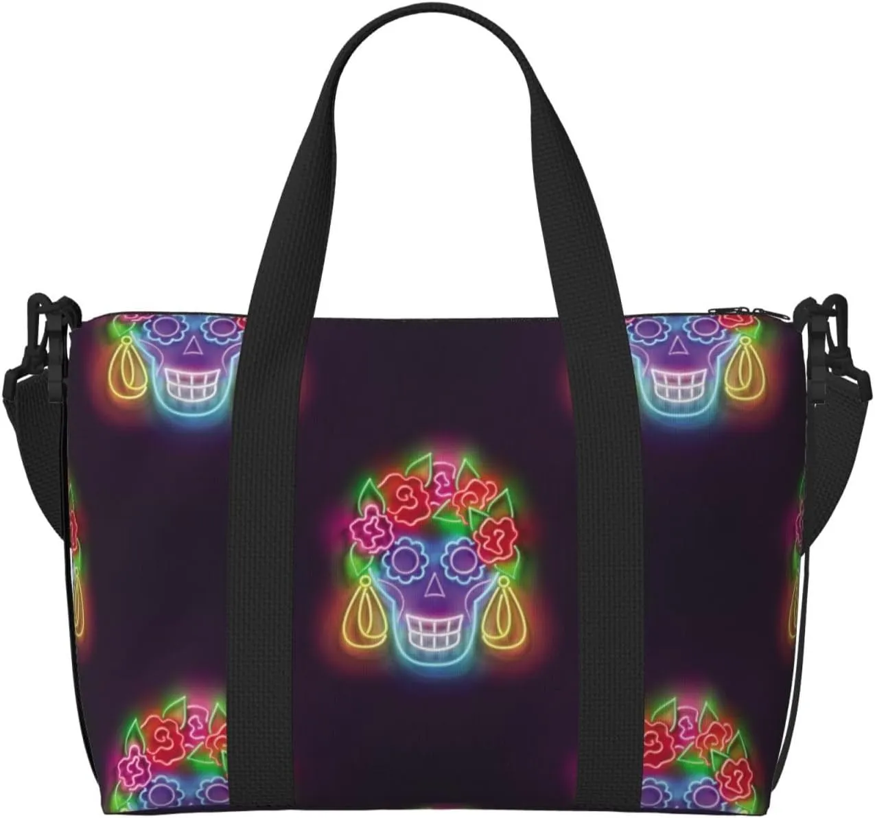 Laptop Tote Bag for Women Work - cool Light Bulb Pattern Gym Bag for Women Men, Crossbody Travel Bags for Women Men Carry On, Weekender Bags for Women Travel