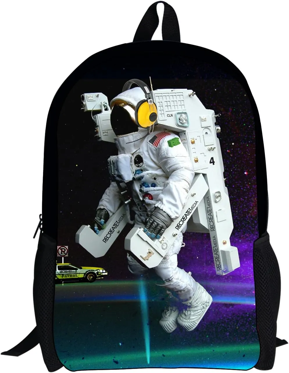 Large Cool School Bag Cute Kids Durable Personalized Backpack Bookbags Astronaut