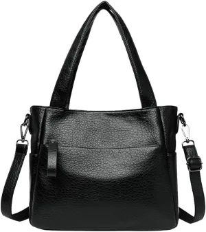 Large Tote Bag Women PU Leather Shoulder Crossbody Bags Satchel Purses Work Travel Handbags with Multi Pockets 2025