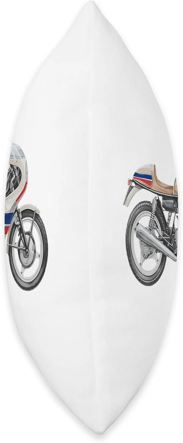 Laverda Motorcycles Vintage Italian Racing Heritage Design Throw Pillow