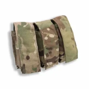 LBT MOLLE-ii Triple Pistol Magazine / Grenade Pouch - Multicam