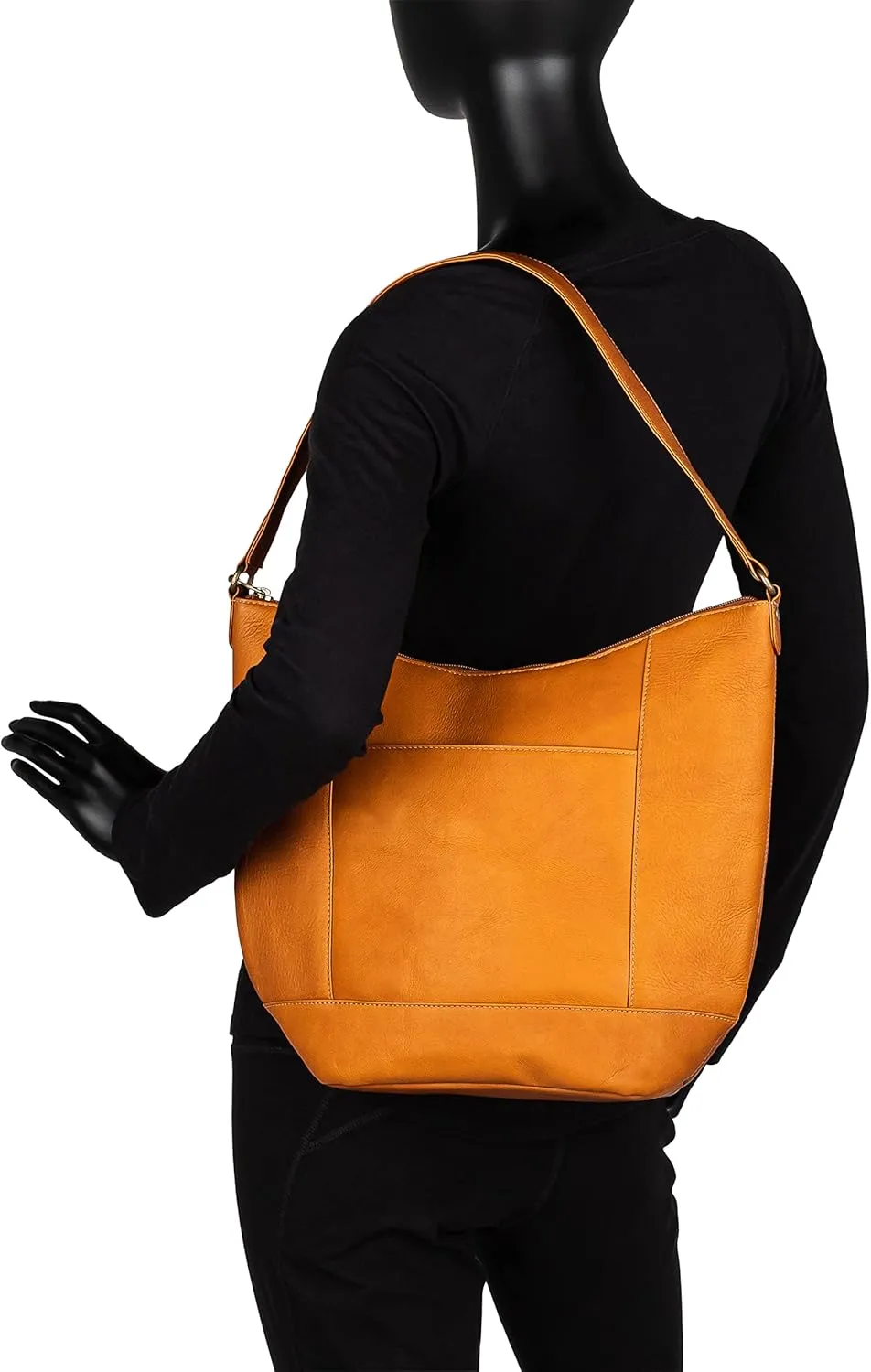 Le Donne Leather Taylor Hobo Full Grain Leather Shoulder Bag Handbag Purse For Women