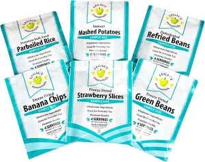 Legacy Food Storage Side Dishes, Emergency Food Supply, 6 Sides, 24 Servings, Up to 25 Year Shelf Life, Freeze Dried Survival Meals for MRE Camping, Hiking, Backpacking