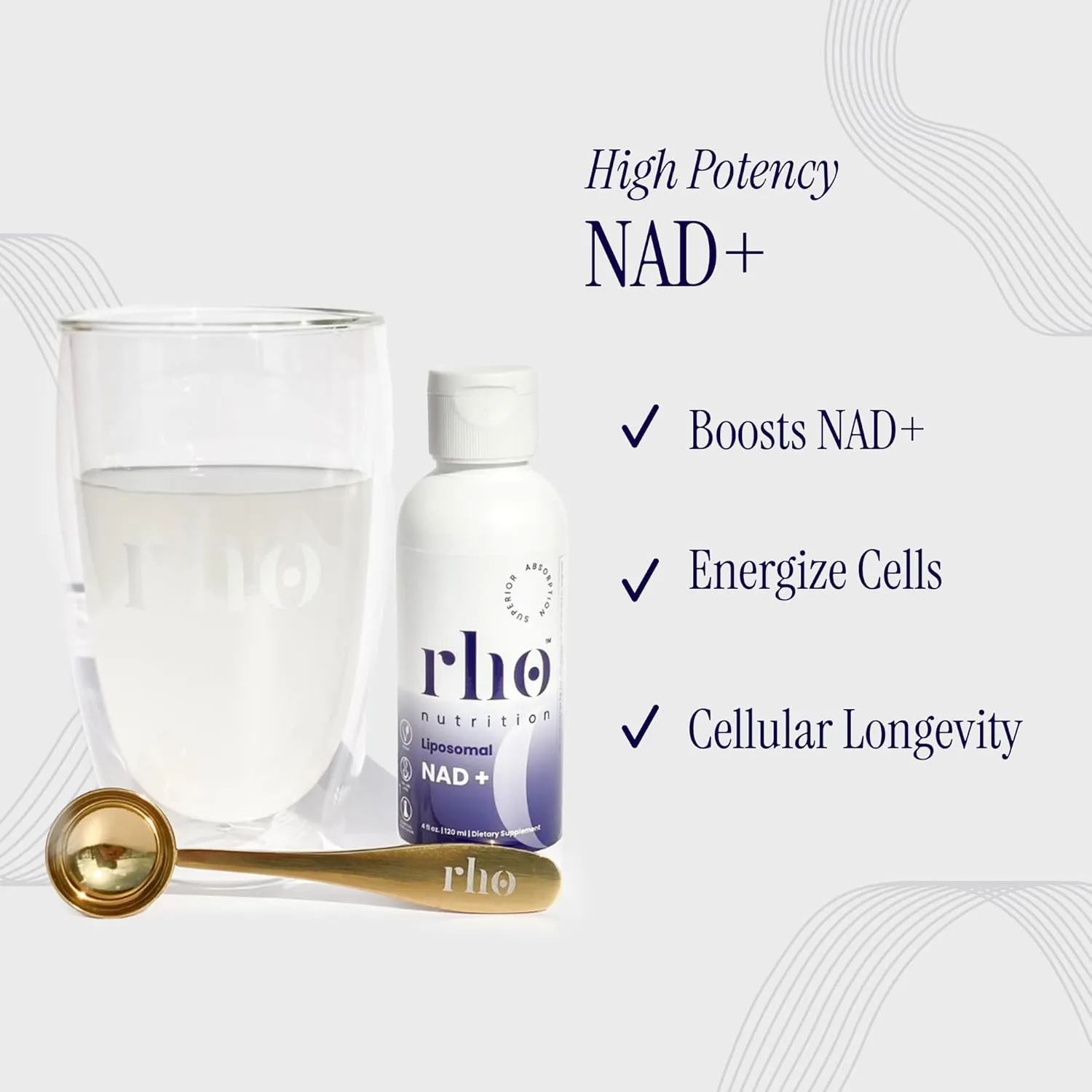 Liposomal NAD  - Ultra High Absorption Liquid NAD  Supplement - NMN or Nicotinamide Riboside Alternative - Supports Cellular Longevity, Healthy Aging, Energy Metabolism and Vitality