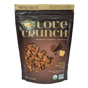 Love Crunch Organic Double Chocolate Chunk Granola, 11.5 oz (Pack of 6), Non-GMO, Fair Trade, by Nature's Path