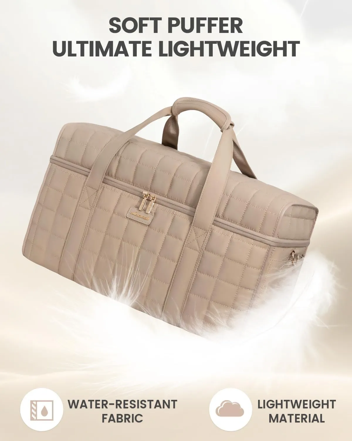 LOVEVOOK Travel Duffle Bag, Weekender Bags For Women, Carry On Duffel Bags For Airplanes, Overnight Bag With Toiletry Bag, Hospital Bag for Labor and Delivery, Yoga Gym Bag with Wet Pocket, 3Pcs Set