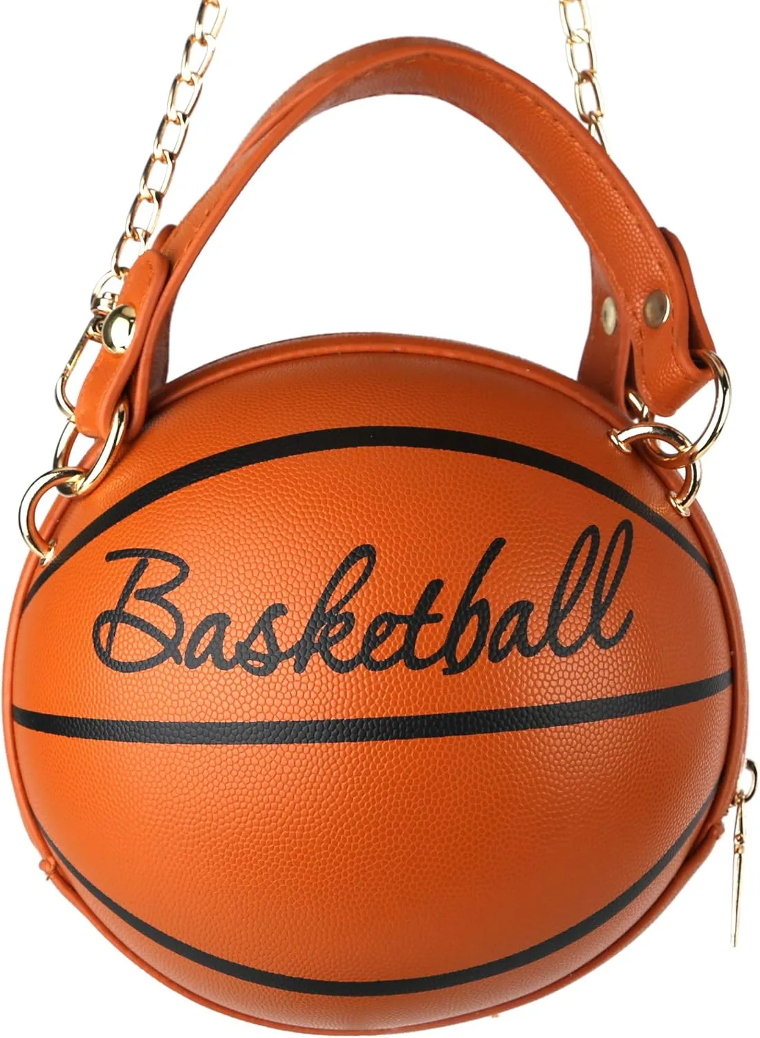 LoveWLC basketball Shaped purse Cross Body Bag,PU Handbag Shoulder Bag for Girls Women