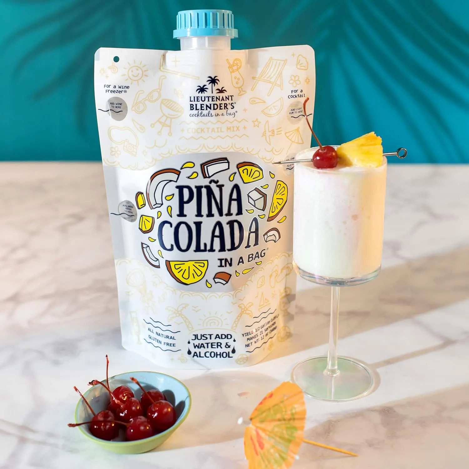 Lt. Blender's Pina Colada in a Bag, 12-Ounce Pouches (Pack of 3)