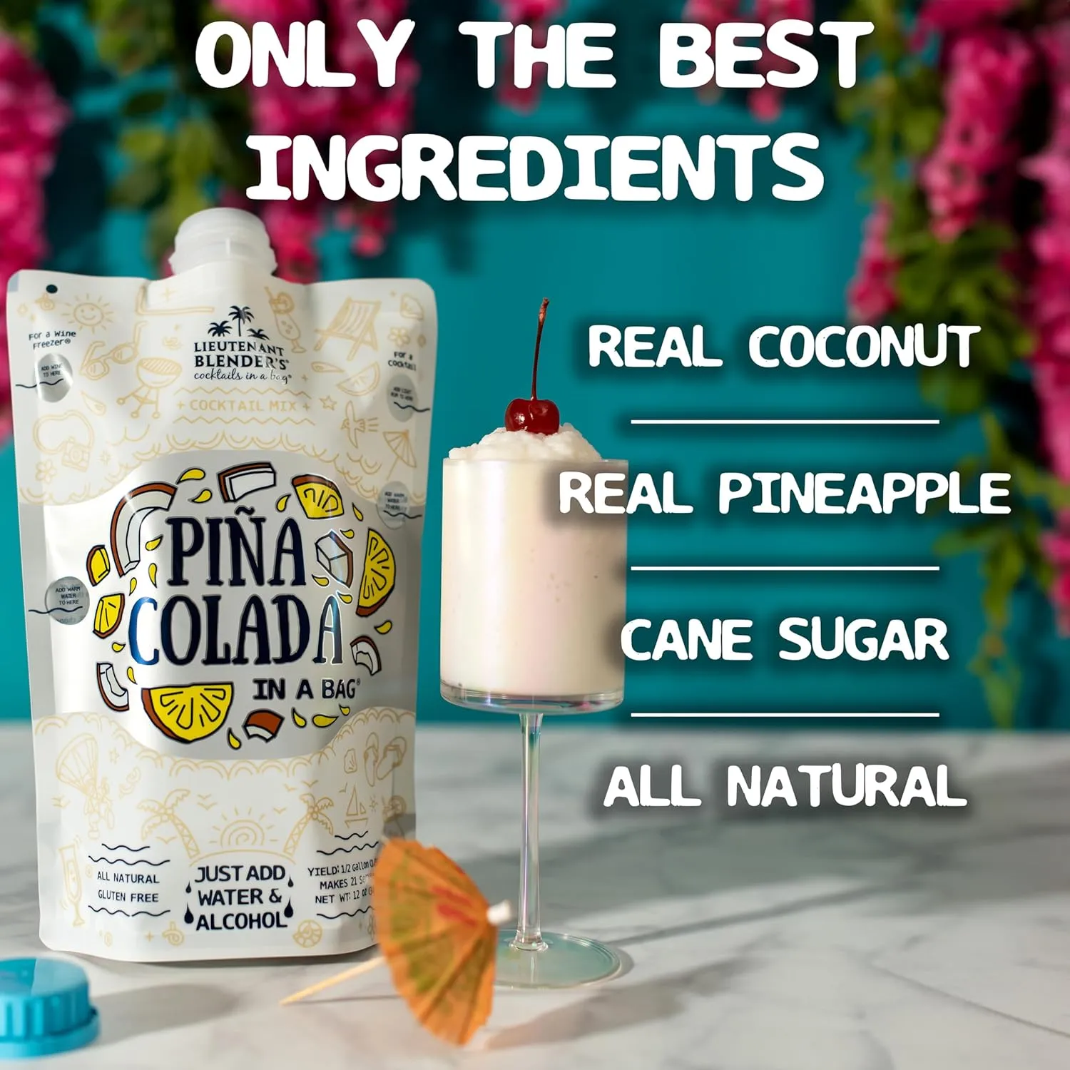 Lt. Blender's Pina Colada in a Bag, 12-Ounce Pouches (Pack of 3)