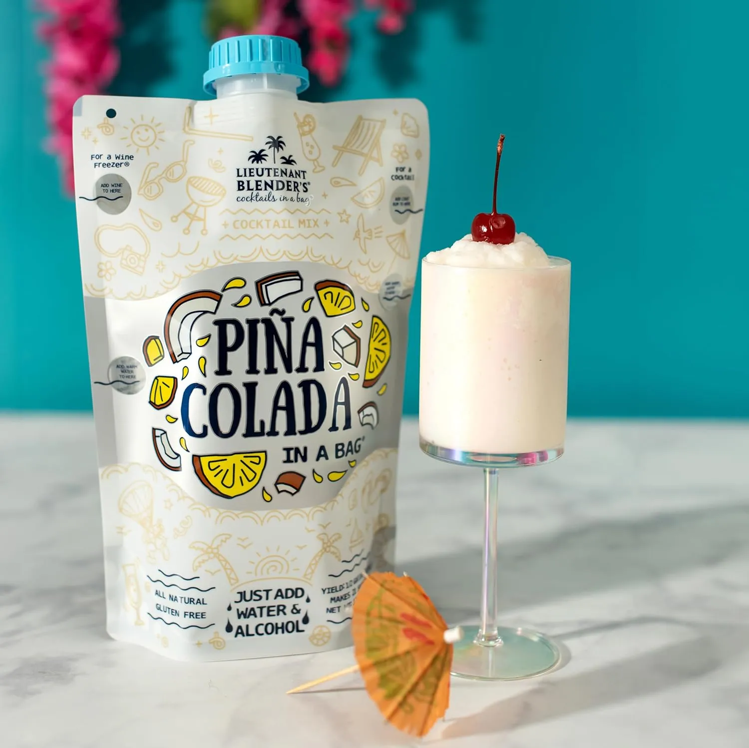 Lt. Blender's Pina Colada in a Bag, 12-Ounce Pouches (Pack of 3)