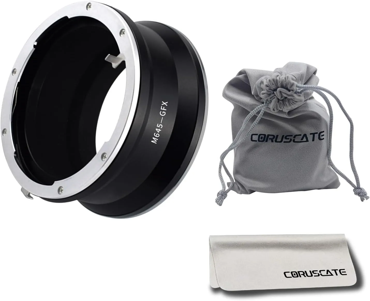 M645 Lens GFX Adapter,Mamiya 645 (M645) Mount Lens to FX G Mount GFX100 GFX50S GFX50R GFX100S Cameras Lens Cleaning Cloth