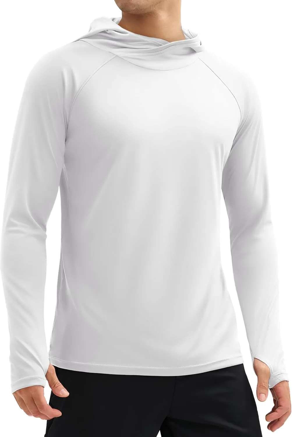 MAGCOMSEN Men's UPF 50  Sun Protection Shirts Quick Dry Long Sleeve Rash Guard Lightweight Hoodie Shirt Fishing Running