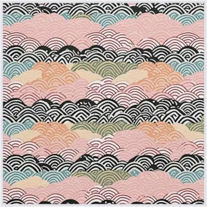 Magic Cosmetics Pouch Abstract Ocean Water Self-Adhesive Camera Cover Cloth Protective Foldable Makeup Bag for Lens Cat Makeup Bag 21.7x21.7