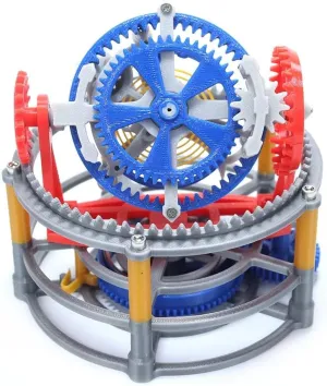 MagicTech 3D Printing Making Tourbillon Imitation Movement Model Escapement Structure Clock Wind-up by Hand Toy JY16