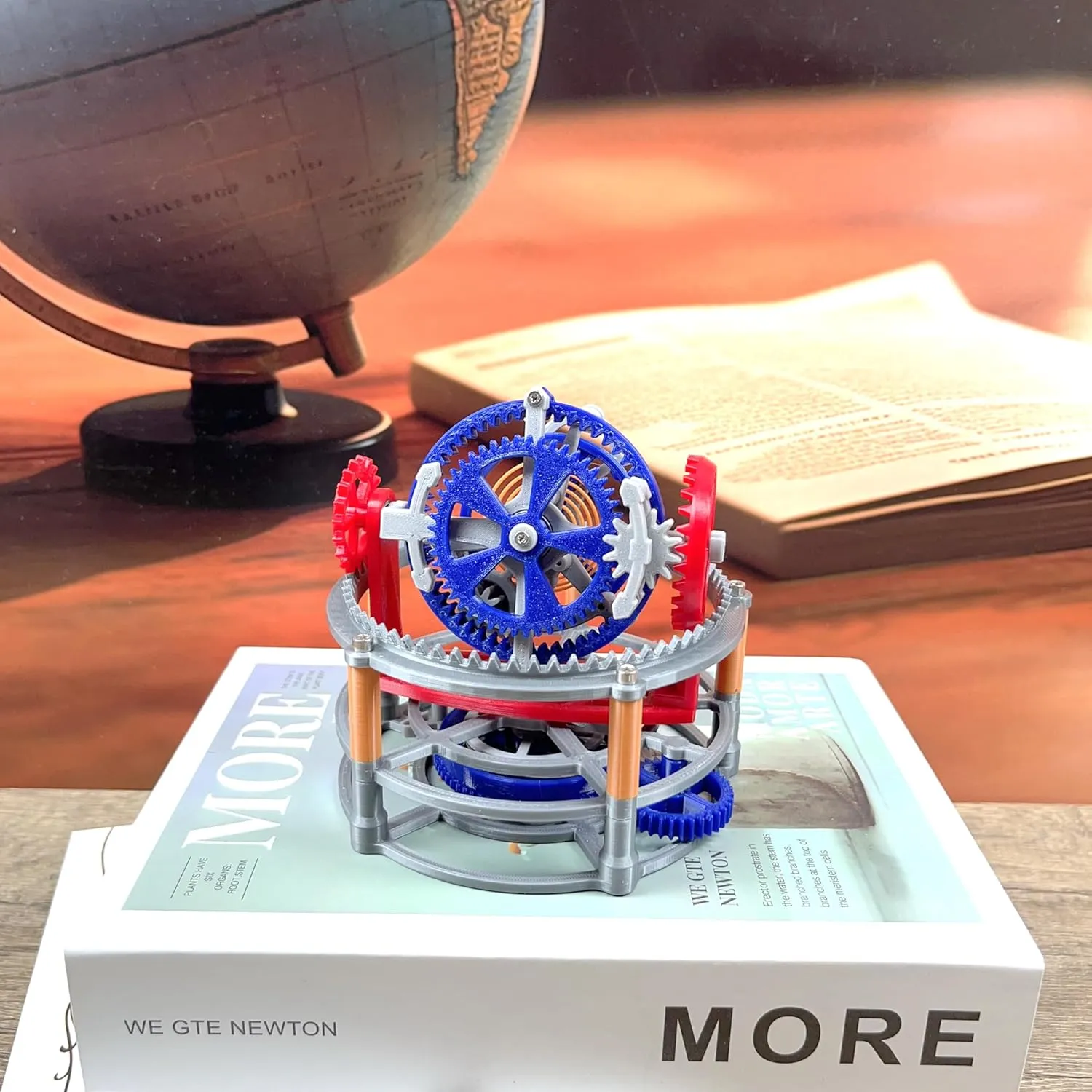 MagicTech 3D Printing Making Tourbillon Imitation Movement Model Escapement Structure Clock Wind-up by Hand Toy JY16