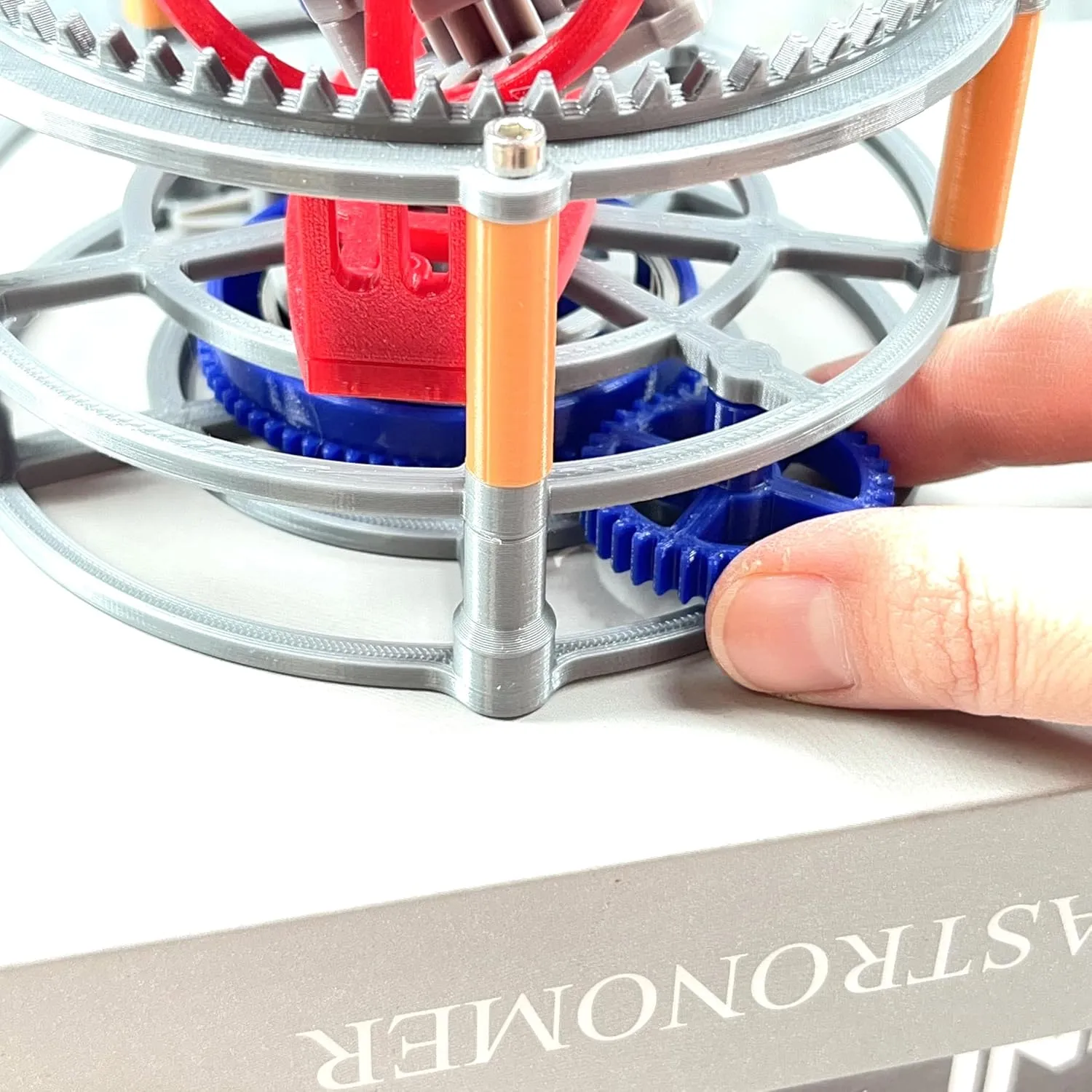 MagicTech 3D Printing Making Tourbillon Imitation Movement Model Escapement Structure Clock Wind-up by Hand Toy JY16