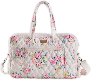 Maison d' Hermine 100% Cotton Handbag | Shoulder Bag | Shoulder Bag for the Beach | Shopping | Travel | Hiking | Women with Zip Pockets