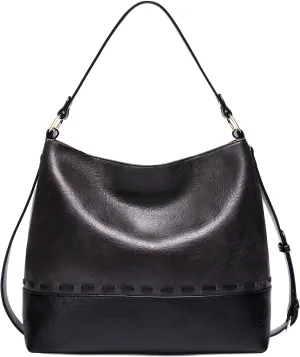 Marvolia Hobo Bags for Women Vegan Leather Shoulder Purses and Handbags Top Handle Handbags with Adjustable Shoulder Strap
