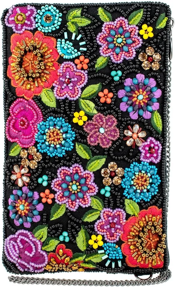 Mary Frances So Sweet Beaded Floral Crossbody Phone Bag, Multi