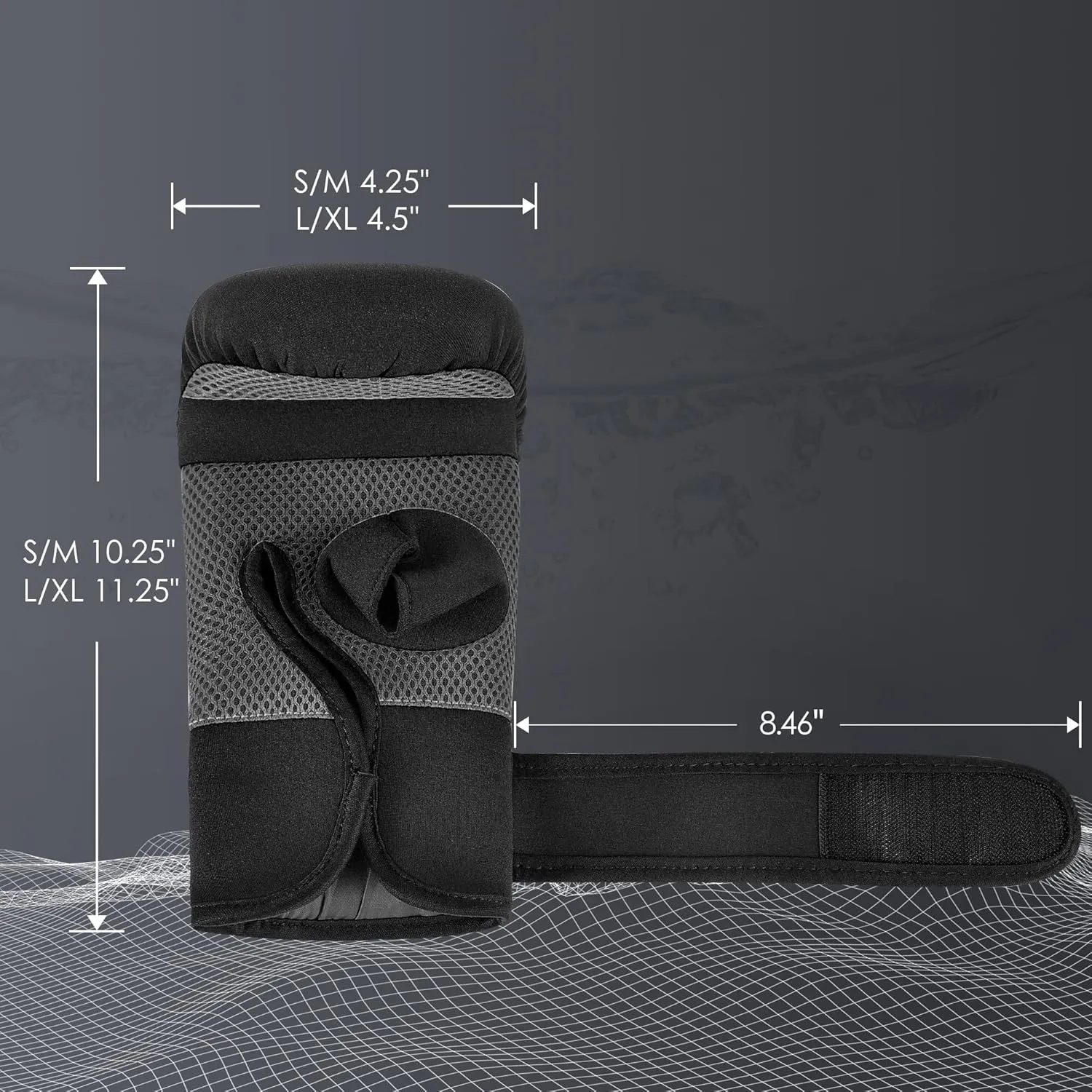 MaxxMMA Neoprene Washable Heavy Bag Gloves - Boxing Punching Training