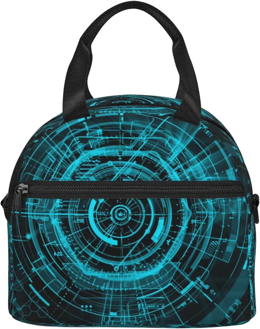 Mechanical Analysis Lunch Bag Hand Tote Crossbody Insulated Lunch Bag Large Portable Lunch Box