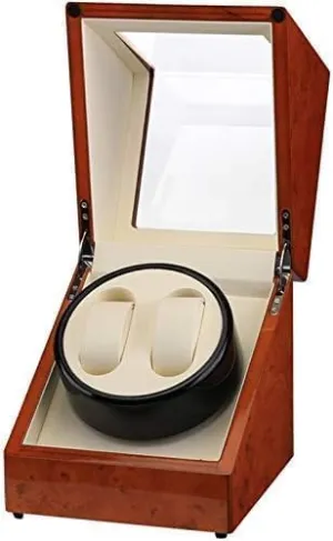 Mechanical Watch Shaker Automatic Watch Winder Box Case Wooden Mechanical Watch Winding Box Motor Shaker Holder Display Jewelry Storage Organizer