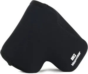 MegaGear Ultra Light Neoprene Camera Case, with Carabiner Compatible with Sony Cyber-Shot DSC-RX10 IV, DSC-RX10 III - Black - MG755