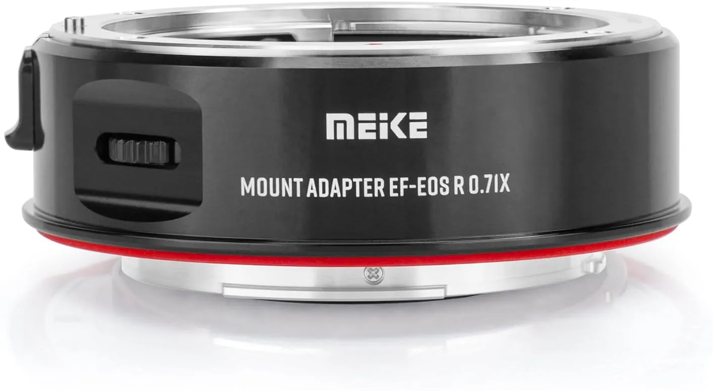 Meike EFTR-0.71X Lens Mount Adapter Speed Booster 0.71x Focal Reduction Lens Mount Converter Speedbooster for Canon EF Mount Lenses to Canon APS-C Cameras EOS R7 R10