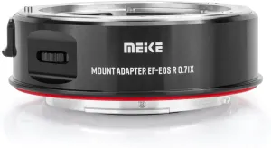 Meike EFTR-0.71X Lens Mount Adapter Speed Booster 0.71x Focal Reduction Lens Mount Converter Speedbooster for Canon EF Mount Lenses to Canon APS-C Cameras EOS R7 R10