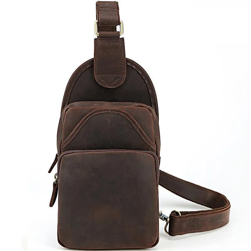 Men's Genuine Leather Sling Bag
