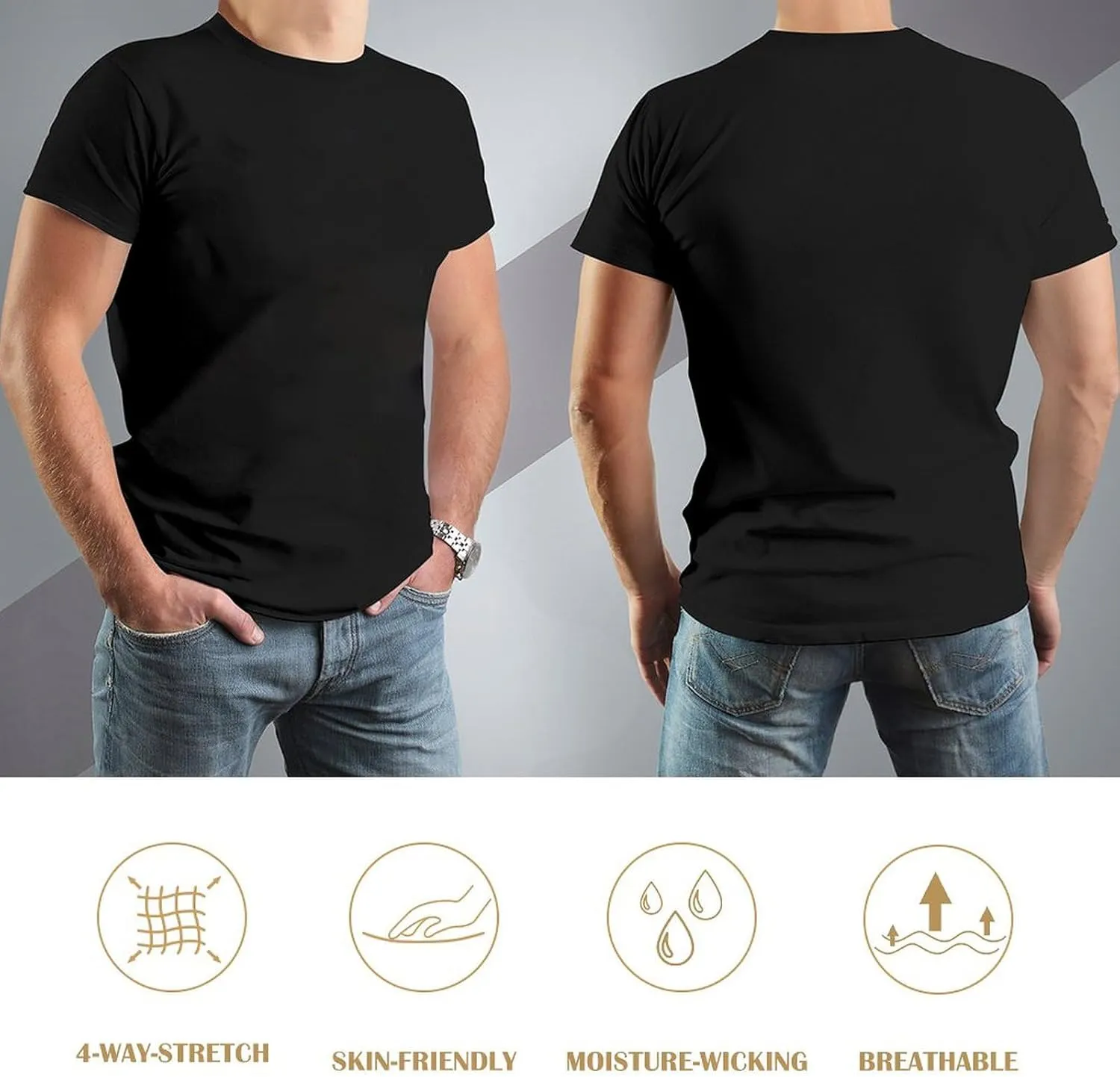 Men's Summer T-Shirt Tikka by Sako Firearms Hand wash Recommended Black