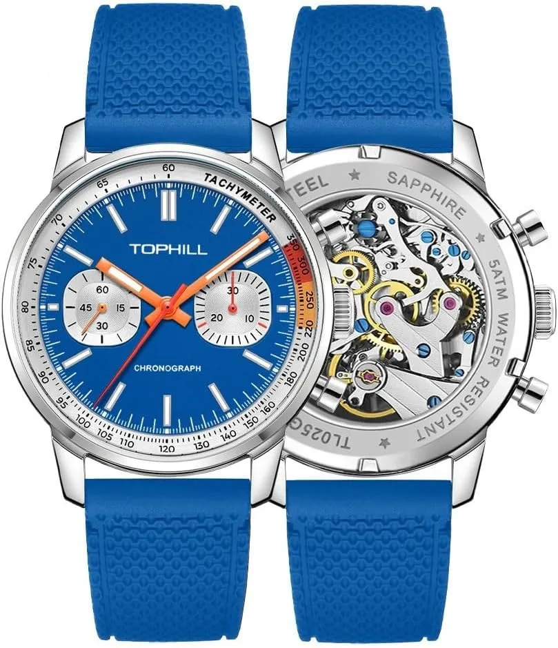 Mens Watches Chronograph 40mm Seagull Movement 1963 Pilots Mens Racing Chronograph Hand Wind Mechanical Watch Original ST1901 Movement Sapphire Luminous Pilot Wristwatches