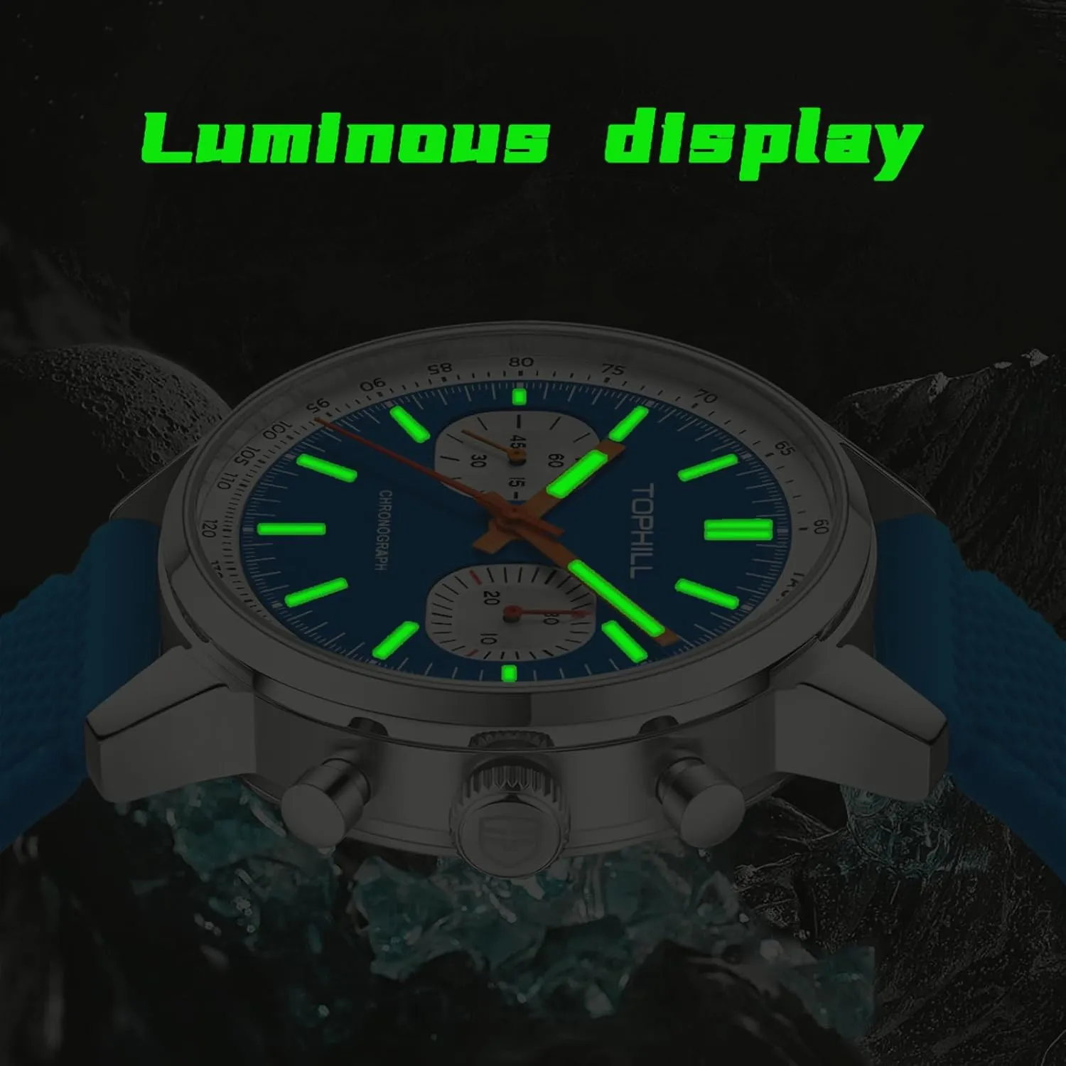 Mens Watches Chronograph 40mm Seagull Movement 1963 Pilots Mens Racing Chronograph Hand Wind Mechanical Watch Original ST1901 Movement Sapphire Luminous Pilot Wristwatches