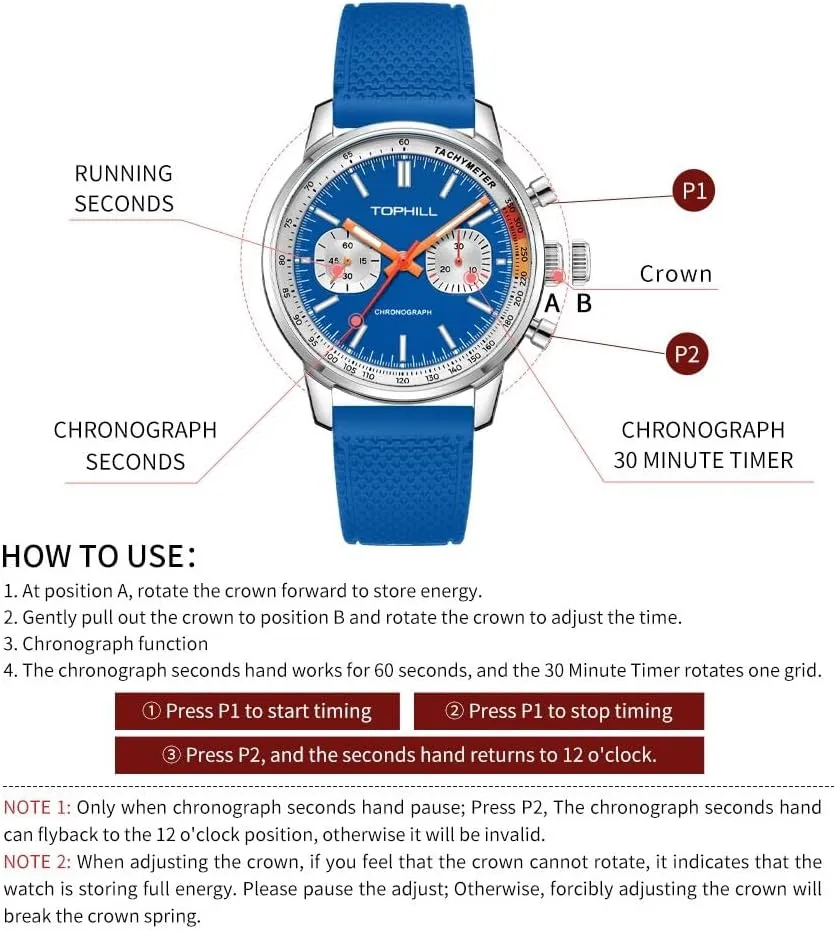 Mens Watches Chronograph 40mm Seagull Movement 1963 Pilots Mens Racing Chronograph Hand Wind Mechanical Watch Original ST1901 Movement Sapphire Luminous Pilot Wristwatches