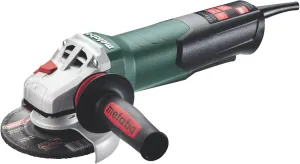 Metabo 4-1/2-Inch / 5-Inch Angle Grinder, 11,000 RPM, 12 Amp, AC/DC, Non-Locking Paddle Switch, Safety Clutch, M-Quick Wheel Change, Made in Germany, WP 13-125 Quick, 603629420, Green