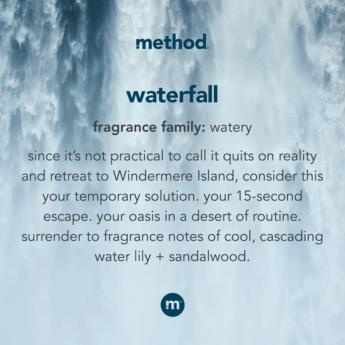 Method Gel Hand Soap, Waterfall, Biodegradable Formula, 12 fl oz (Pack of 3)