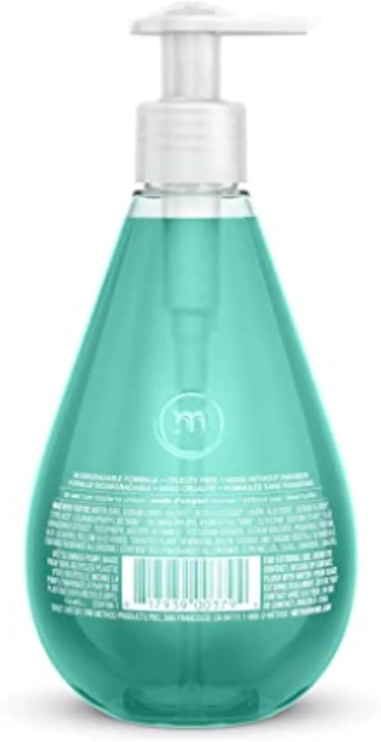 Method Gel Hand Soap, Waterfall, Biodegradable Formula, 12 Fl Oz (Pack of 6)