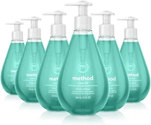 Method Gel Hand Soap, Waterfall, Biodegradable Formula, 12 Fl Oz (Pack of 6)