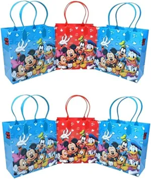 Mickey & Minnie Mouse & Friends Goodie/Favor/Gift Bags for Kids 24pc