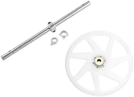 MICROHELI Titanium Main Shaft/CNC Delrin Main Gear/Auto-Rotation Hub Set - WALKERA Master CP