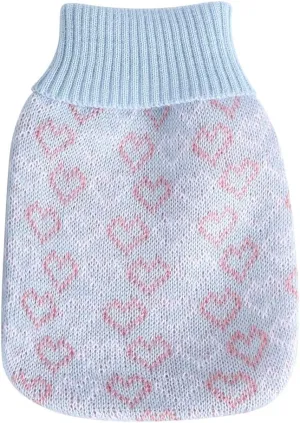 Mini Hot Bottle Bag for Hand and Feet Warmer, for Home and Travel (Blue)