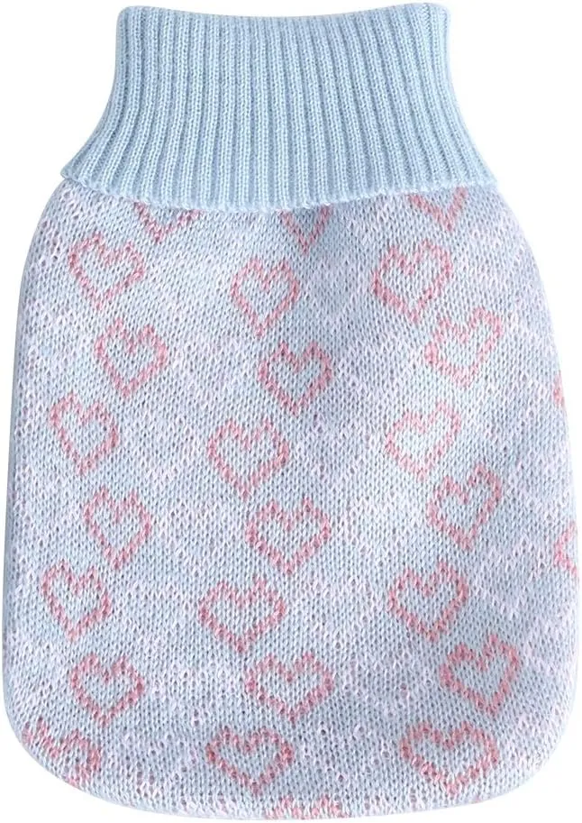 Mini Hot Bottle Bag for Hand and Feet Warmer, for Home and Travel (Blue)