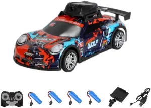 Mini RC Drift Car for Adults, 2.4GHz 4CH APP-Controlled RC Car with HD Camera & LED Light, Real-Time Recording RC Racing Toys Hobbyist Gift