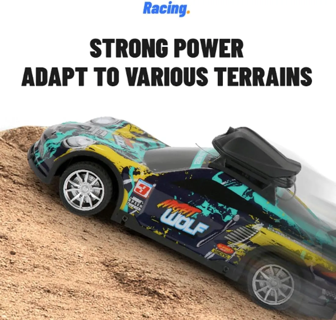Mini RC Drift Car with HD Camera & LED Lights, 2.4G 4CH Remote Control Car Electric Racing Sports Cars for Adult Teens - RTR Version / 2 Battery