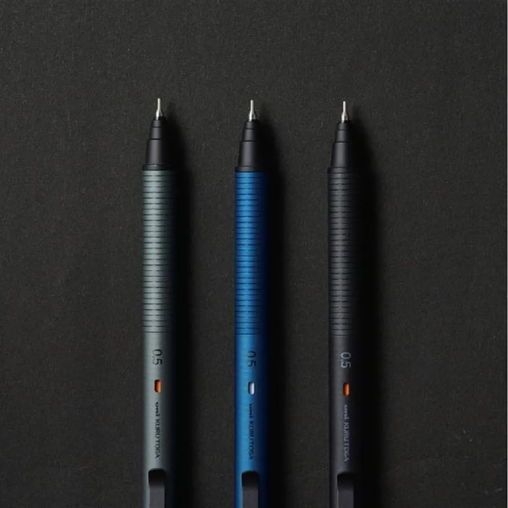 Mitsubishi Pencil Mechanical Pencil Metal 0.5mm Nocturne Black M5KH1P.24 With Original Stylus Ballpoint Touch Pen