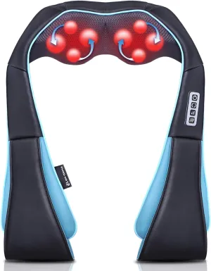 Mo Cuishle Shiatsu Neck and Shoulder Massager with Heat – Deep Kneading Massage for Relaxation – Ideal for Christmas, Mother's Day, Father's Day, Gifts for Men, Women, Mom and Dad