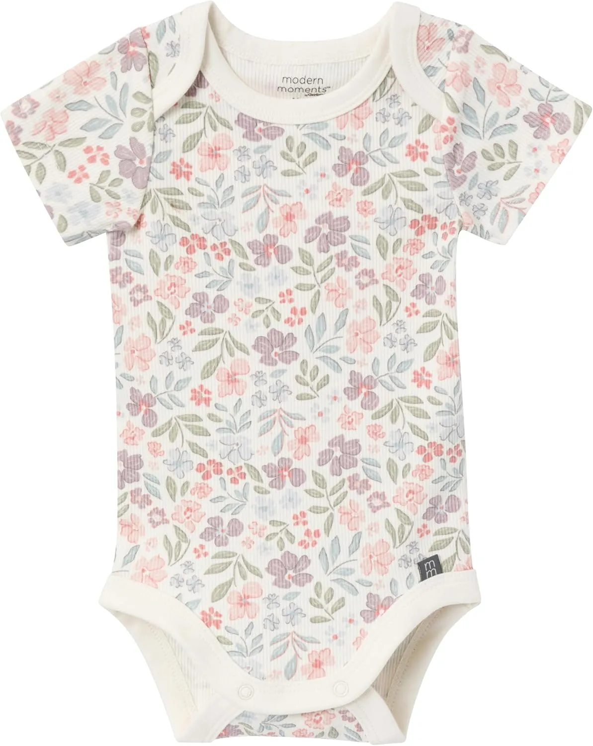 Modern Moments by Gerber Unisex Baby 4-pack Short-sleeve Bodysuits & Shortie Set
