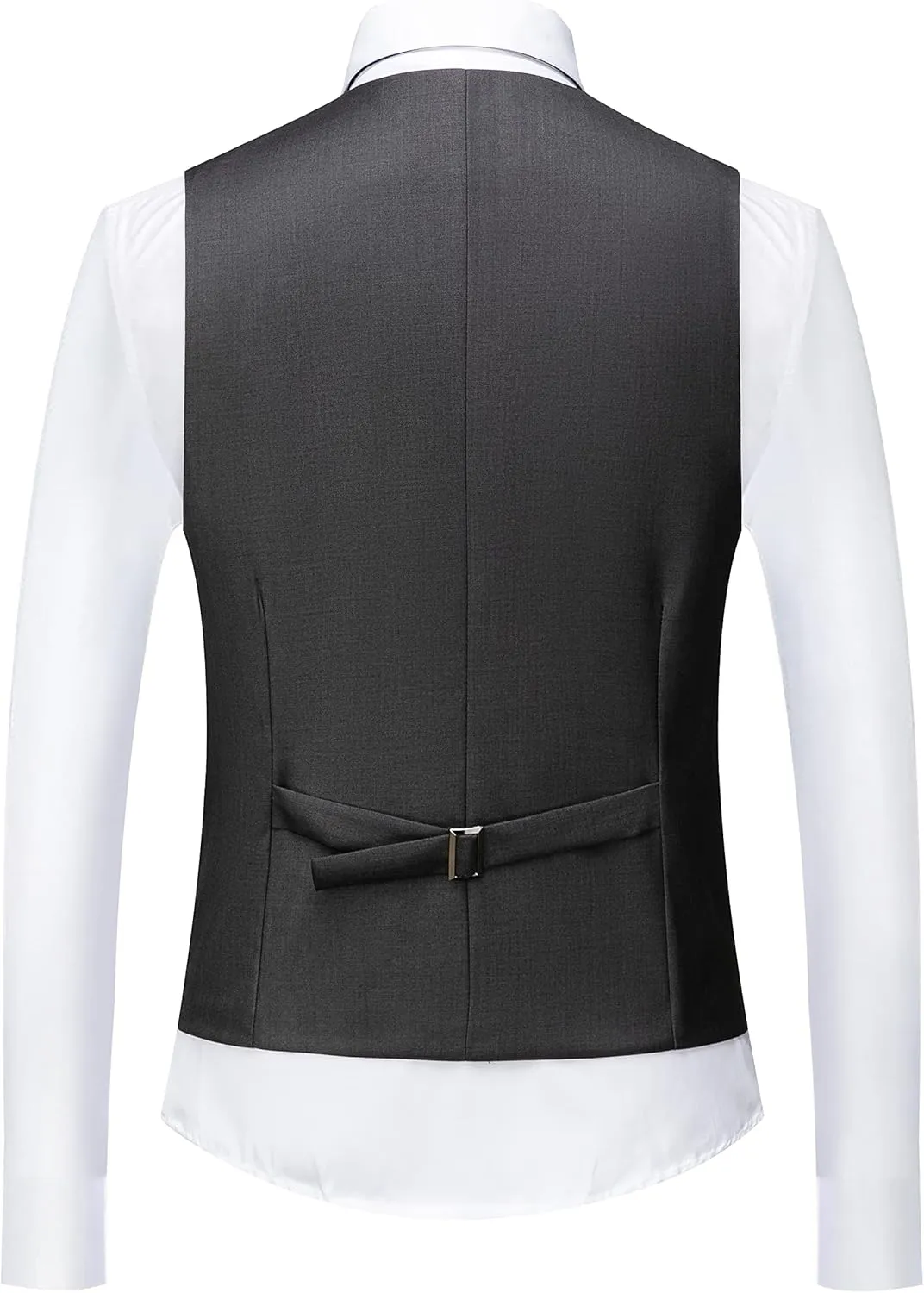 MOGU Mens 3 Piece Suit Slim Fit Pure Color Tuxedos for Wedding Prom