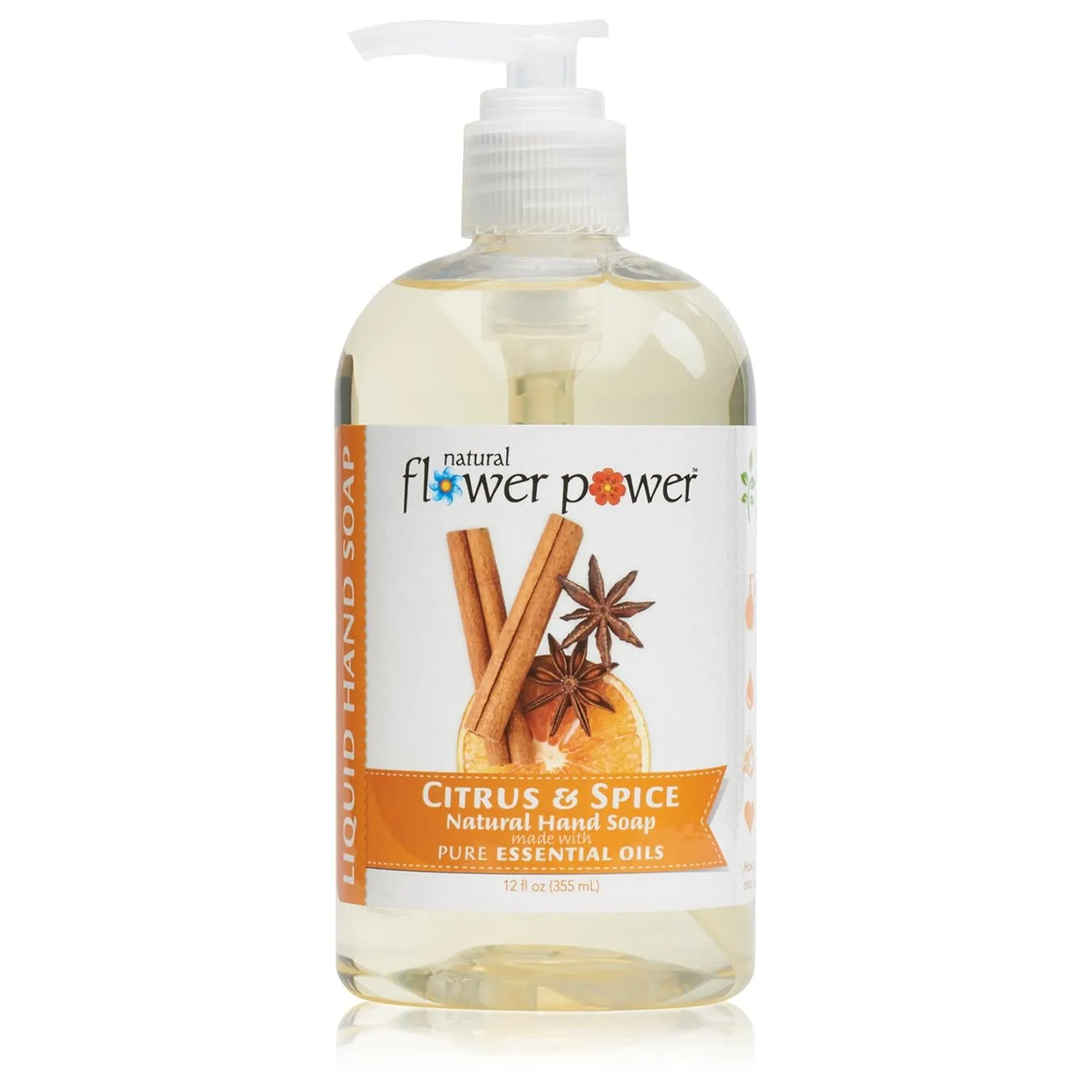 Moisturizing Liquid Hand Soap – Citrus & Spice – Plant-Based   Aloe Vera – Scented w/ Essential Oils – Natural Hand Wash Kitchen   Bathroom – 12 Fl Oz Pump Bottles (Pack of 3)